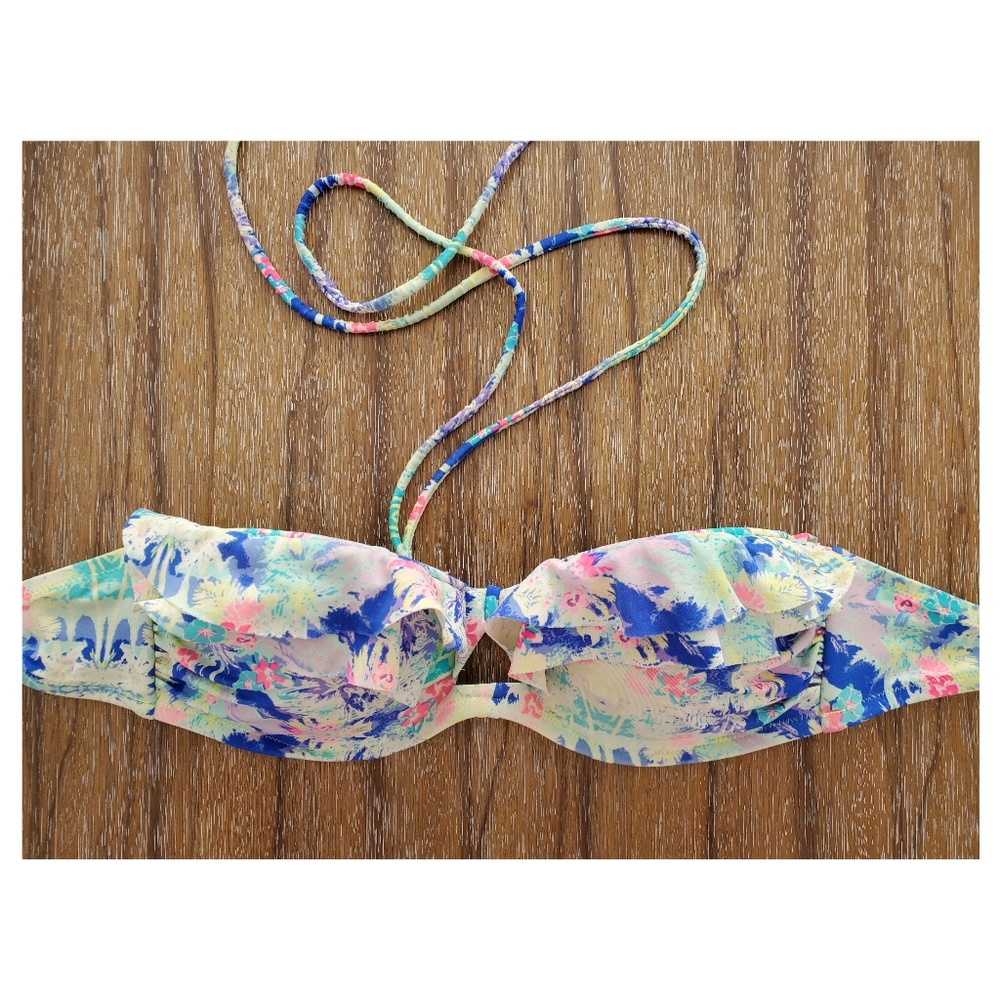 Victoria's Secret floral bikini top 34 C